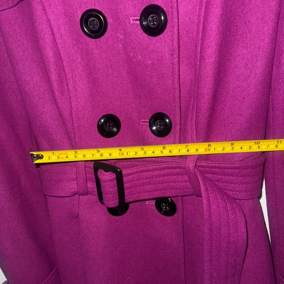 Berry Pink Wool Coat - Picture 5 of 9